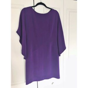 Nicole Miller Purple Batwing Dress